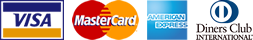 Aceptamos visa - MasterCard - American Express - Diner Club
